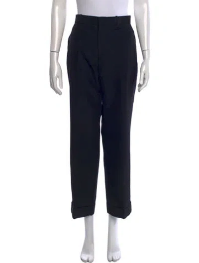 Pre-owned Gucci Straight Leg Pants In Black