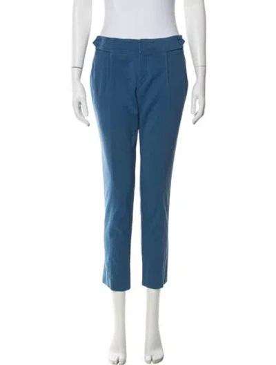 Pre-owned Gucci Straight Leg Pants In Blue