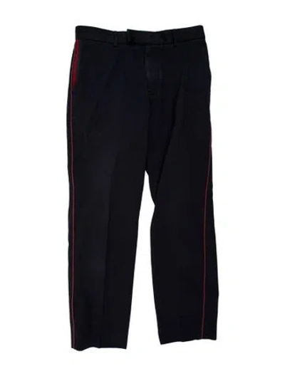 Pre-owned Gucci Straight Leg Pants In Blue