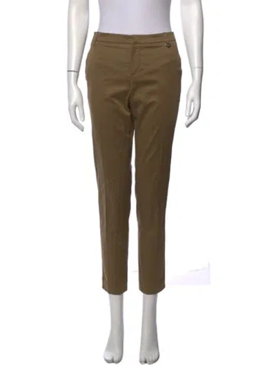 Pre-owned Gucci Straight Leg Pants In Brown