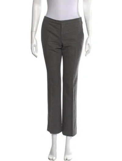 Pre-owned Gucci Straight Leg Pants In Gray