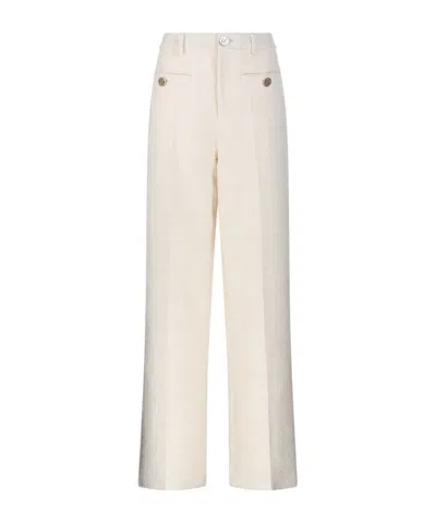 Gucci Tweed Trousers In Neutral