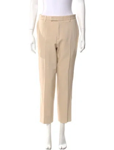 Pre-owned Gucci Straight Leg Pants In Neutral