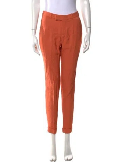 Pre-owned Gucci Straight Leg Pants In Orange