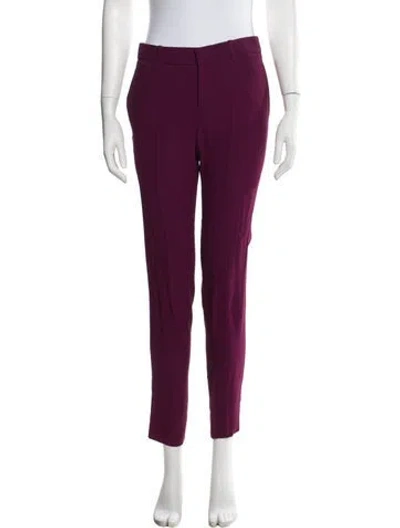 Pre-owned Gucci Straight Leg Pants In Purple