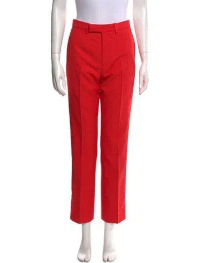 Pre-owned Gucci Straight Leg Pants W/ Tags In Red