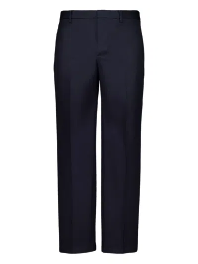 Gucci Straight-leg Striped Trousers In Blue