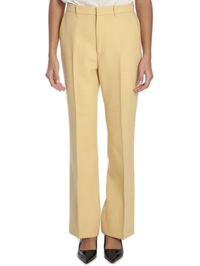 Gucci Tailored Creased Pleated Trousers In Granny Cream