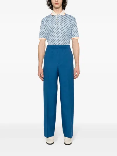 Gucci Straight-leg Trousers In Blue