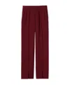 Gucci Low-rise Wool Straight Pants In Brown