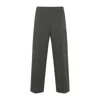 Gucci Straight-leg Trousers In Subtle Checkered Pattern In Gray