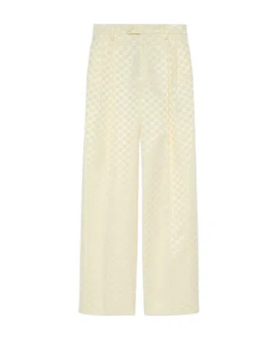 Gucci Straight-leg Trousers In Yellow