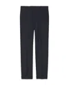 Gucci Straight Checked Trousers With Pockets And Loops In Blue
