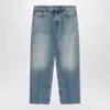 Gucci Straight Light Blue Jeans With Faded Effect Women In Black