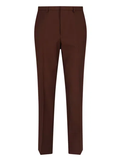 Gucci Straight Pants In Brown