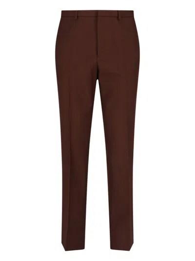 Gucci Straight Pants In Brown