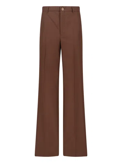Gucci Straight Pants In Brown