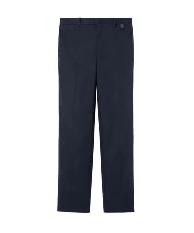 GUCCI GUCCI WEB DETAILED TWILL TROUSERS