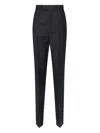 Gucci Straight Trousers With Belt Loops And Pockets In Nero