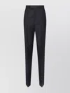 Gucci Straight Trousers With Belt Loops And Pockets In Black
