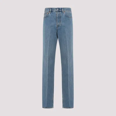 Gucci Straight-leg Denim Pants For Women In Blue