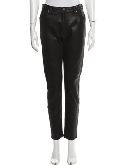 Pre-owned Gucci Straight-leg Jeans In Black