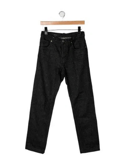 Pre-owned Gucci Straight-leg Jeans In Black