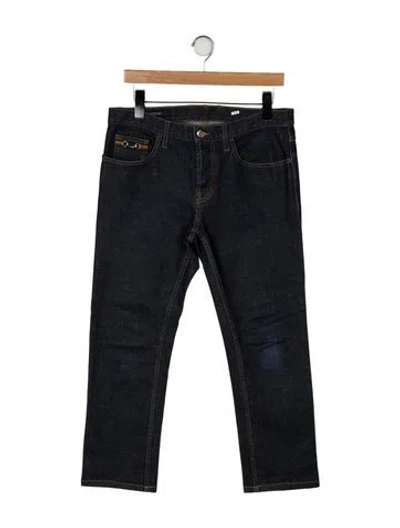 Pre-owned Gucci Straight-leg Jeans In Blue