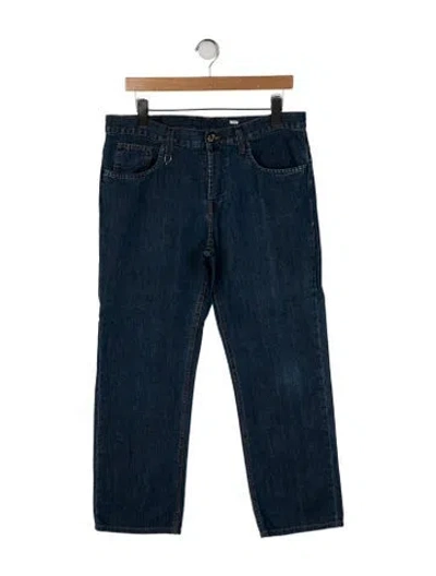 Pre-owned Gucci Straight-leg Jeans In Blue