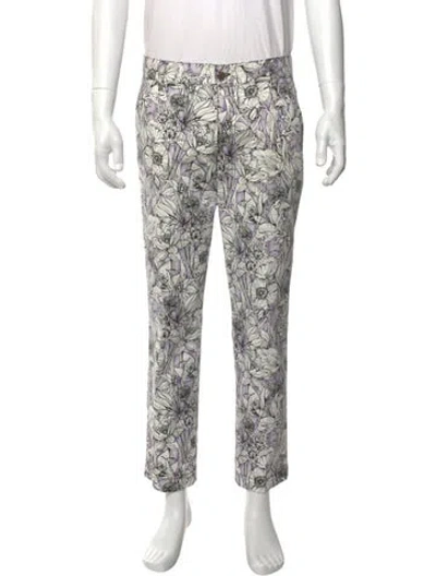 Pre-owned Gucci Straight-leg Jeans In Neutral