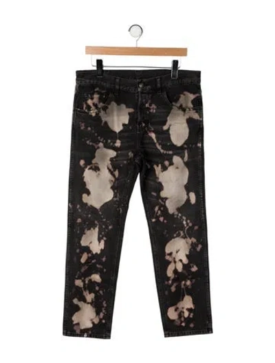 Pre-owned Gucci Straight-leg Jeans In Neutrals
