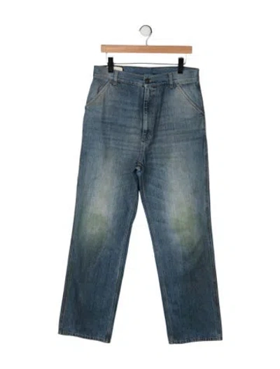 Pre-owned Gucci Straight-leg Jeans W/ Tags In Blue