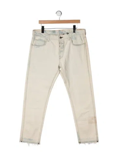 Pre-owned Gucci Straight-leg Jeans W/ Tags In White
