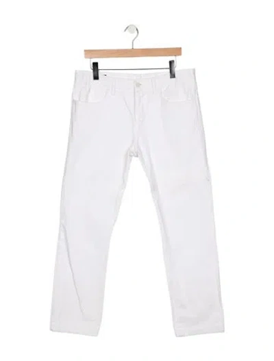 Pre-owned Gucci Straight-leg Jeans In White