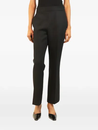 Pre-owned Gucci Straight-leg Trousers In Black