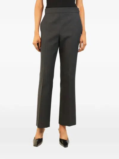 Pre-owned Gucci Straight-leg Trousers In Grey