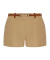 Gucci Strap-up Shorts In Nude