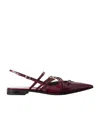 Gucci 15mm Leather Strappy Ballet Flats In Multicolor