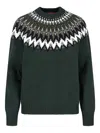Gucci Wool Sweater With Rhinestones In Black