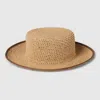 Gucci Straw Boater Hat
