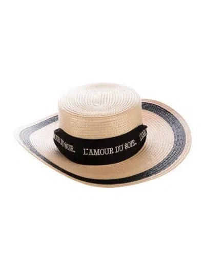 Pre-owned Gucci Straw Boater Hat