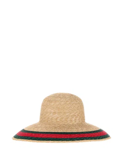 Gucci Straw Hat In Brown