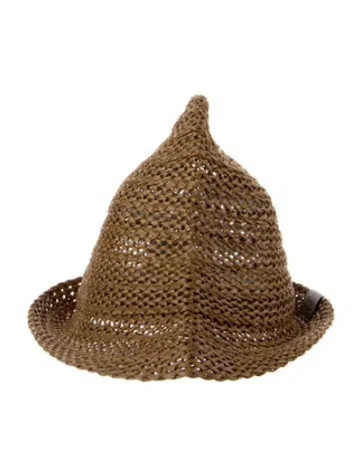Pre-owned Gucci Straw Hat In Neutrals