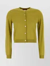 Gucci Pistachio Green Stretch Cashmere Blend Cardigan
