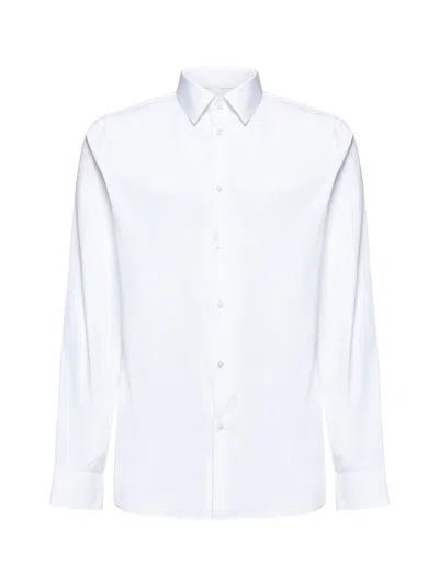 Gucci Stretch Cotton-blend Shirt In White