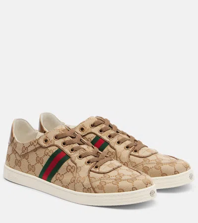 Gucci Stretch Gg Canvas Low-top Sneakers In Multi