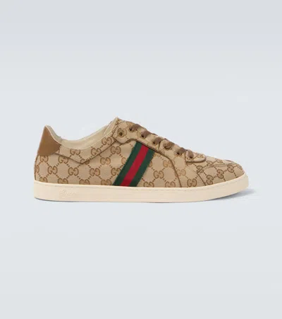 Gucci Stretch Gg Canvas Low-top Sneakers In Multi
