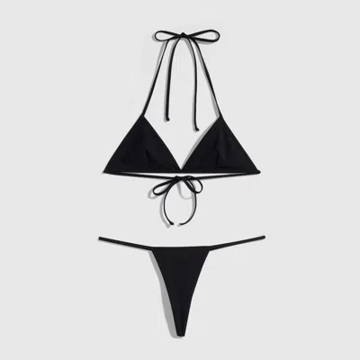 Gucci Stretch Jersey Bikini With Interlocking G In Black