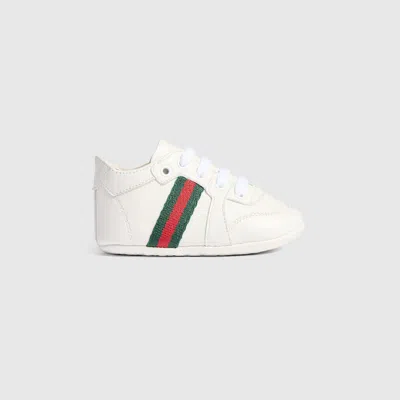 Gucci Babies' Stretch Low Top Sneaker In White