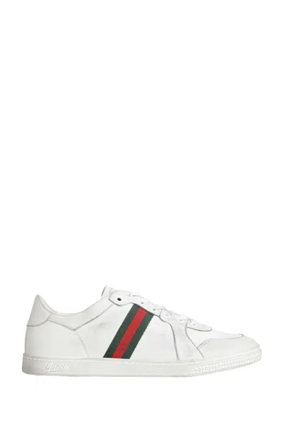 Gucci Stretch Low-top Sneakers In White